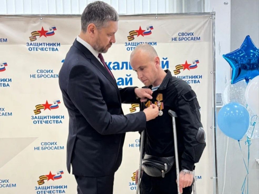 ​Забайкальский боец Юрий Бородин удостоен Ордена Святого Георгия - Георгиевского креста 4 степени