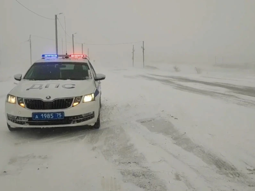 Движение на участке трассы Чита-Забайкальск ограничено до 6.00 20 апреля