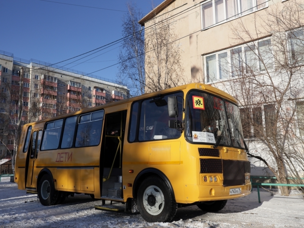 Официальный портал Забайкальского края | Фоторепортаж: Новый автобус для  школьников микрорайона Ясный