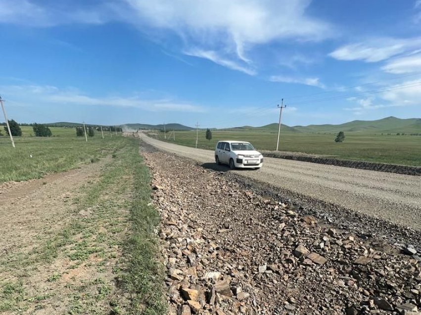 Подъезд к селу Талман-Борзя в Забайкалье отремонтировали с опережением графика