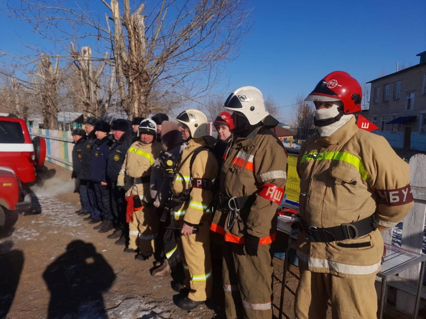 Пожарно-тактические учения прошли в одном из детских садов Читинского района