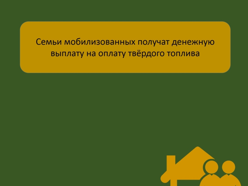 Министерство труда и социальной защиты населения Забайкальского края информирует, что семьи, мобилизованных получат денежную выплату на оплату твёрдого топлива