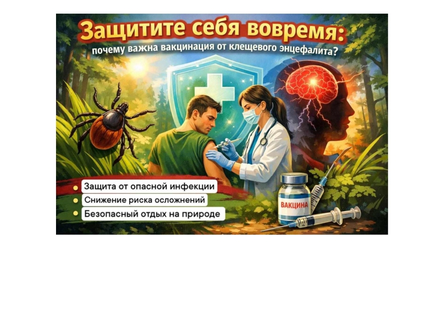 «Защитите себя вовремя: почему важна вакцинация от клещевого энцефалита?»