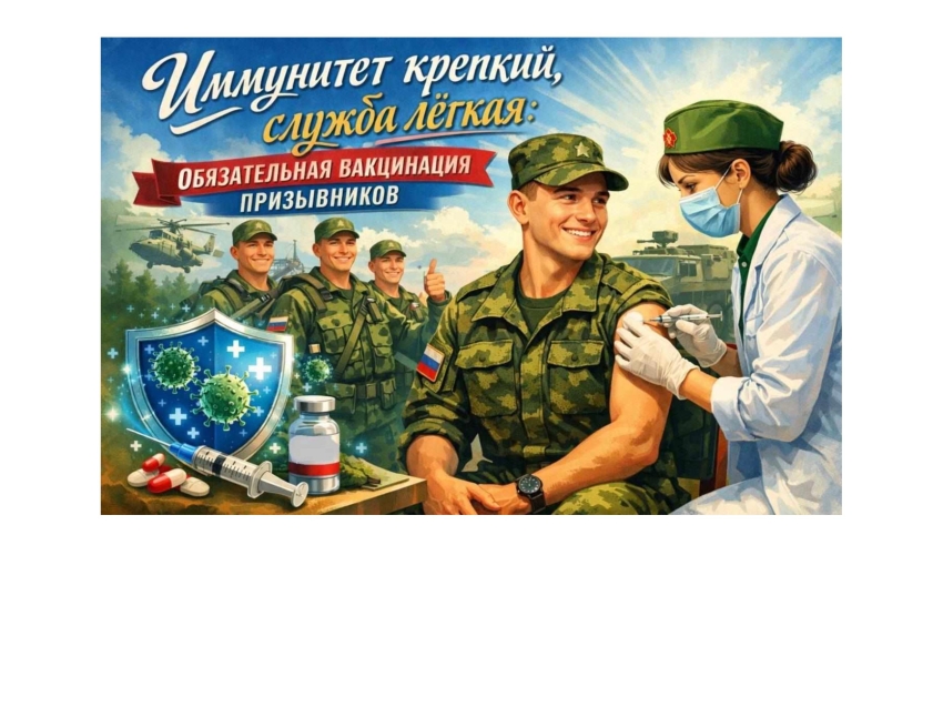 Иммунитет крепкий, служба лёгкая: обязательная вакцинация призывников
