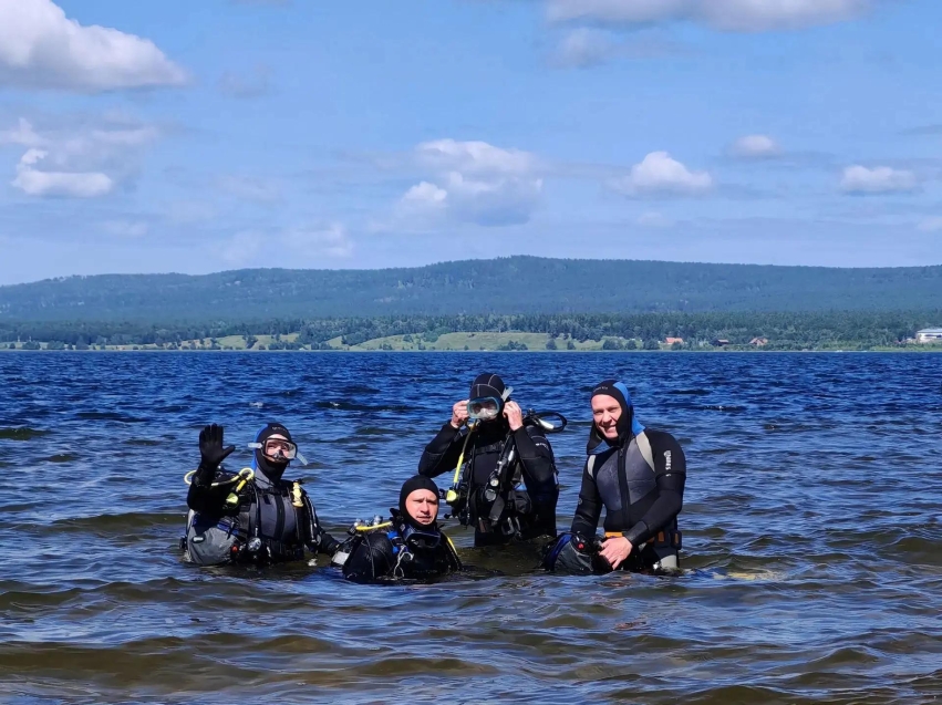 Водолазная группа ГУ «Забайкалпожспас» прошли ежегодное обучение на озере Арахлей