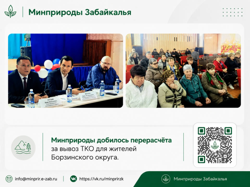 Минприроды Забайкалья добилось перерасчёта для жителей Борзинского округа на сумму более 8,1 млн рублей