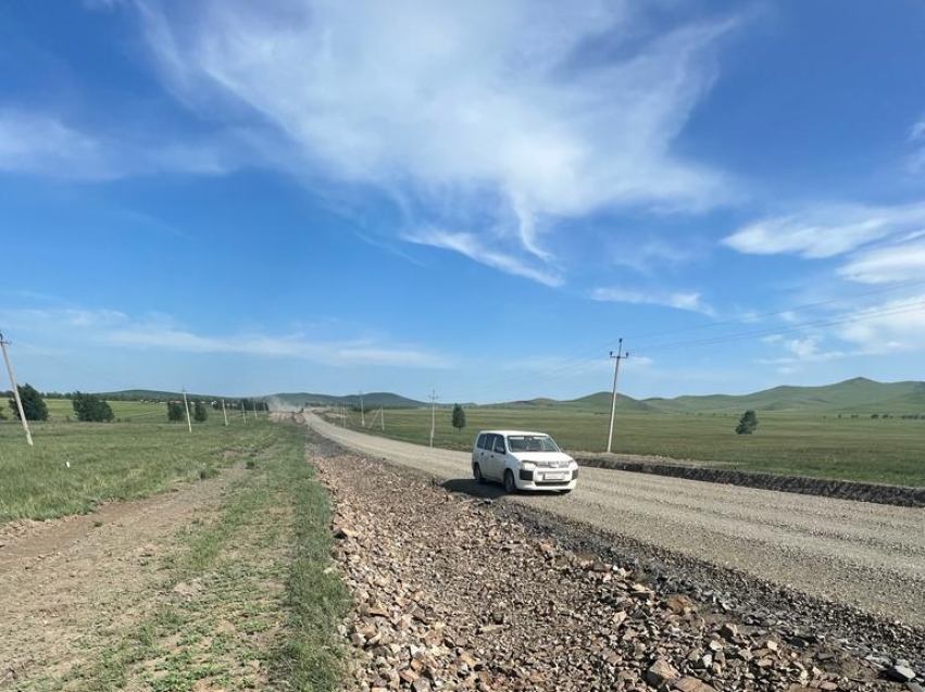 Подъезд к селу Талман-Борзя в Забайкалье отремонтировали с опережением графика