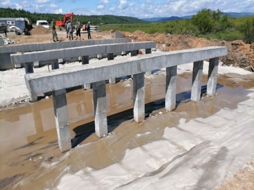 В Читинском районе по дорожному нацпроекту ведётся ремонт двух мостов