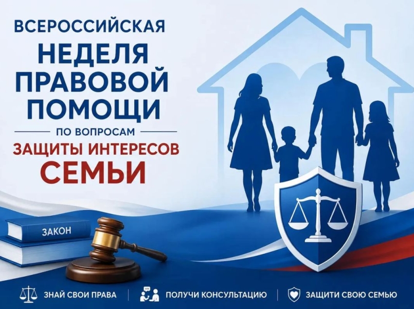 С 6 по 10 июля 2026 года в рамках всероссийского проекта «Всероссийская неделя правовой помощи по вопросам защиты интересов семьи» в аппарате Уполномоченного по правам человека в Забайкальском крае проведено консультирование граждан