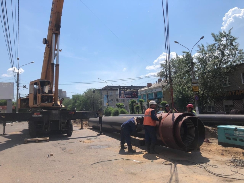 Реконструкция тепловой сети по улице Бабушкина продолжается