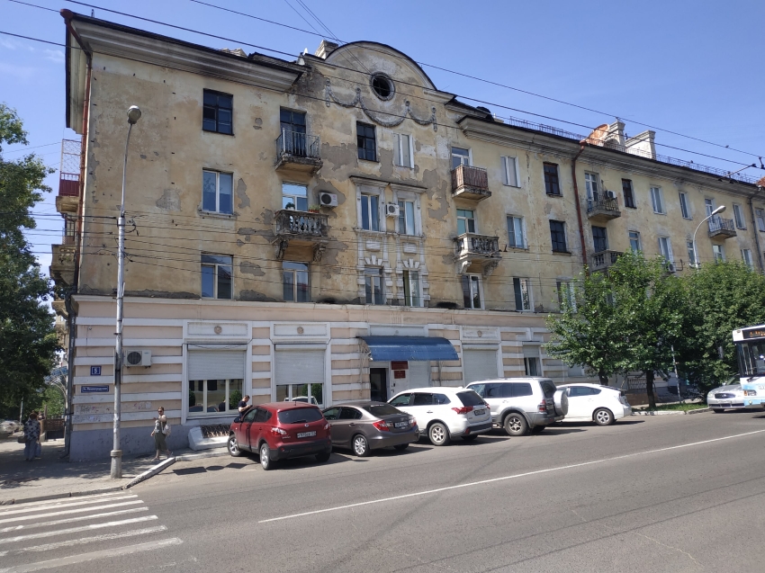 Фасад читинской сталинки восстановят с исторической точностью