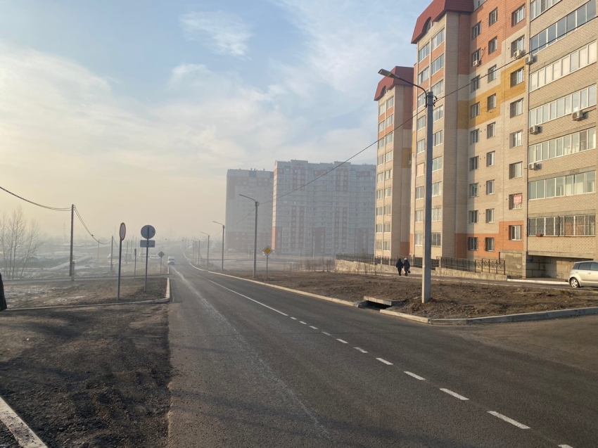 Новая дорога и ливневая канализация - в столице Забайкалья завершили строительство улицы Нагорной