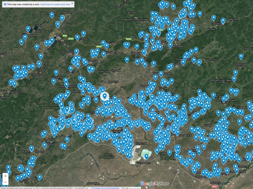 Животноводческие стоянки Забайкалья теперь обозначены на интерактивной карте