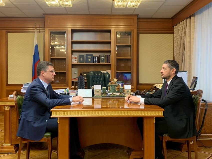 Александр Осипов обсудил задачи по газификации Забайкалья с вице-премьером Александром Новаком