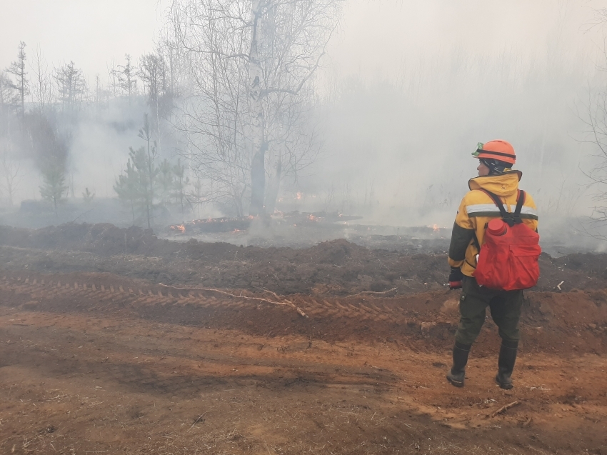 В поселке Лесной Городок Забайкалья ликвидирован лесной пожар