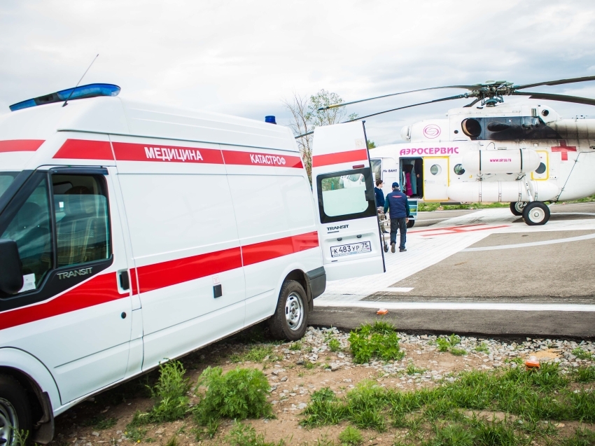 ​Санавиация эвакуировала 10 пациентов из отрезанных водой населенных пунктов в Забайкалье