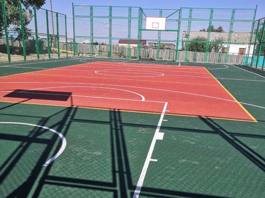 В Ононском районе завершено строительство спортивной игровой площадки 