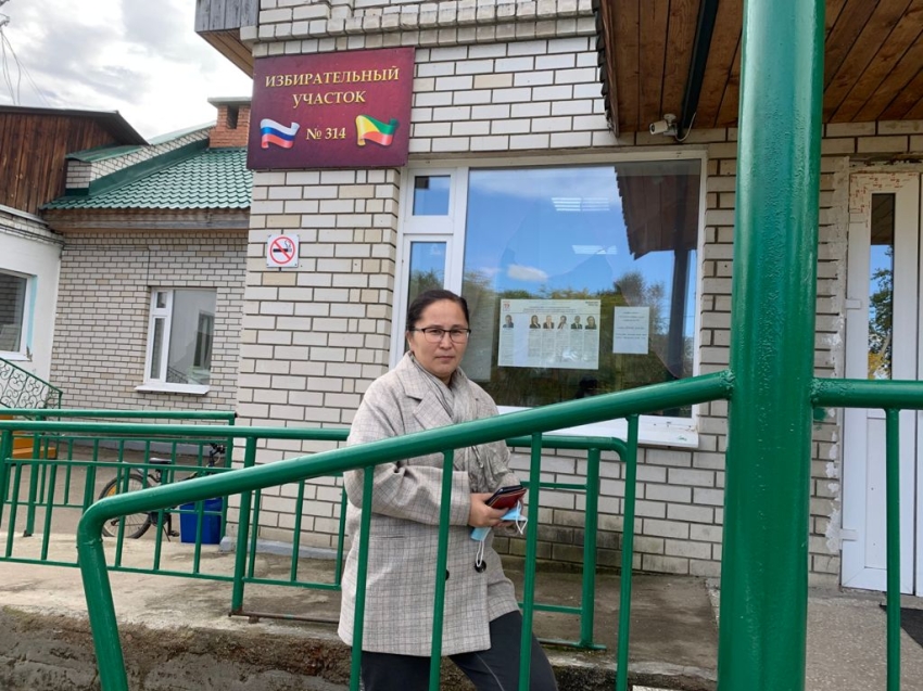 Т​атьяна Цымпилова проголосовала в первый день выборов
