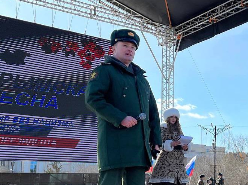 ​«Народ и армия едины» - представитель 29 армии поздравил забайкальцев с «Крымской весной»  