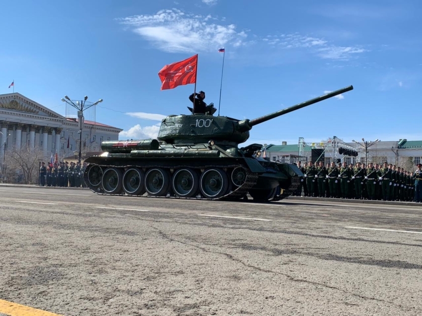 Легендарный танк Т-34 откроет шествие военной техники на Параде Победы в Чите