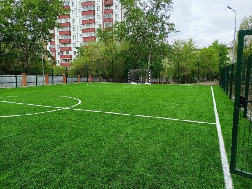 В Читинском детском центре состоялось открытие современной спортивной площадки