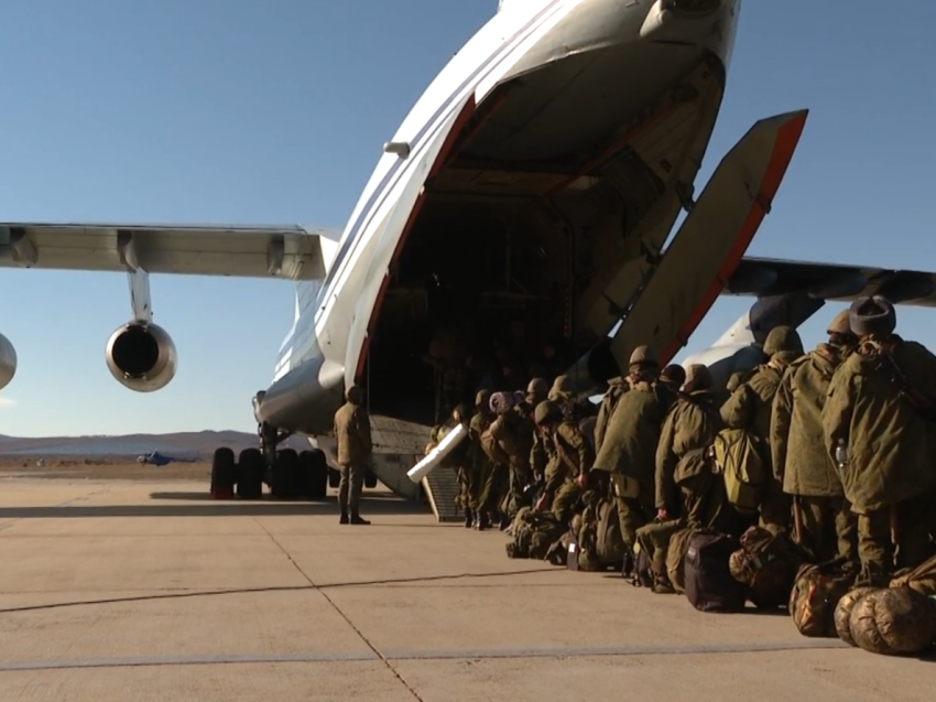Очередная отправка  мобилизованных в Забайкалье военнослужащих ВВО состоялась 2 октября в Чите