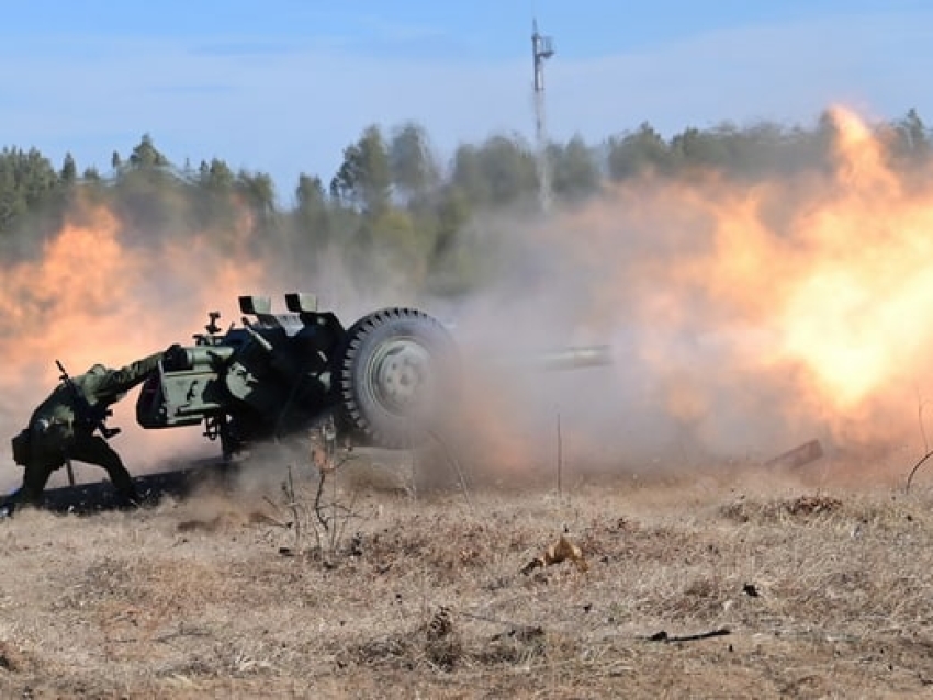 ​Замаскированных «противников» уничтожили в ходе учебных стрельб мобилизованные в Zабайкалье