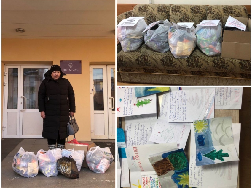 Библиотекарь из Zабайкалья передала сладкие новогодние подарки и детские письма участникам СВО от жителей Южного Аргалея