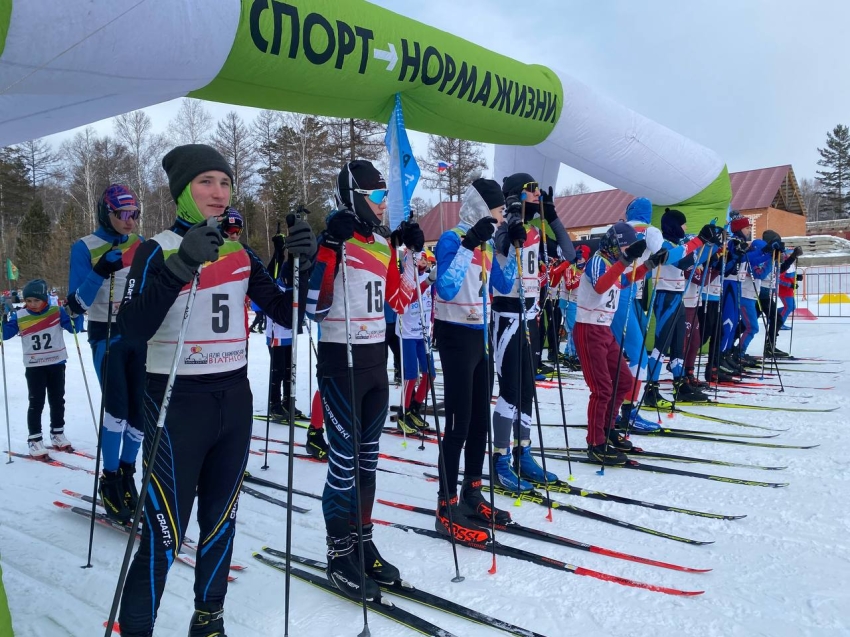 Около шести тысяч забайкальцев стали участниками Всероссийской гонки «Лыжня России 2024» 