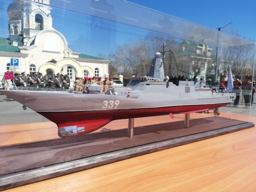 Макет боевого корабля «Герой Российской Федерации Алдар Цыденжапов» передан на вечное хранение Агинскому округу