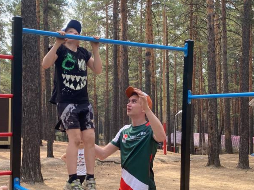 Отдыхающие оздоровительного лагеря сдали нормативы за знаки отличия ГТО