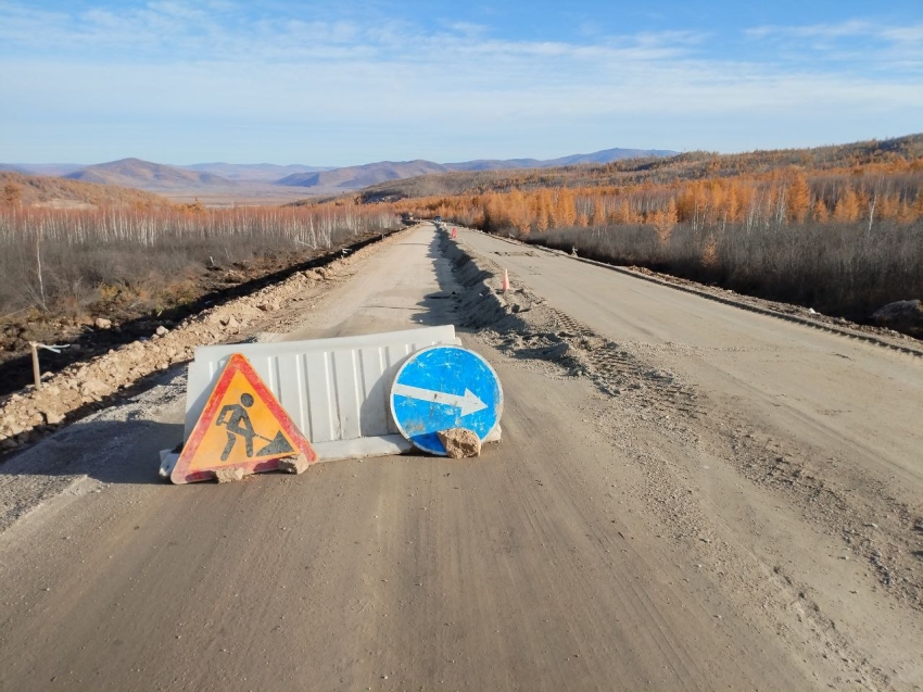 ​Строительная готовность ремонтируемой по программе Минсельхоза автодороги в Забайкалье составляет 34%