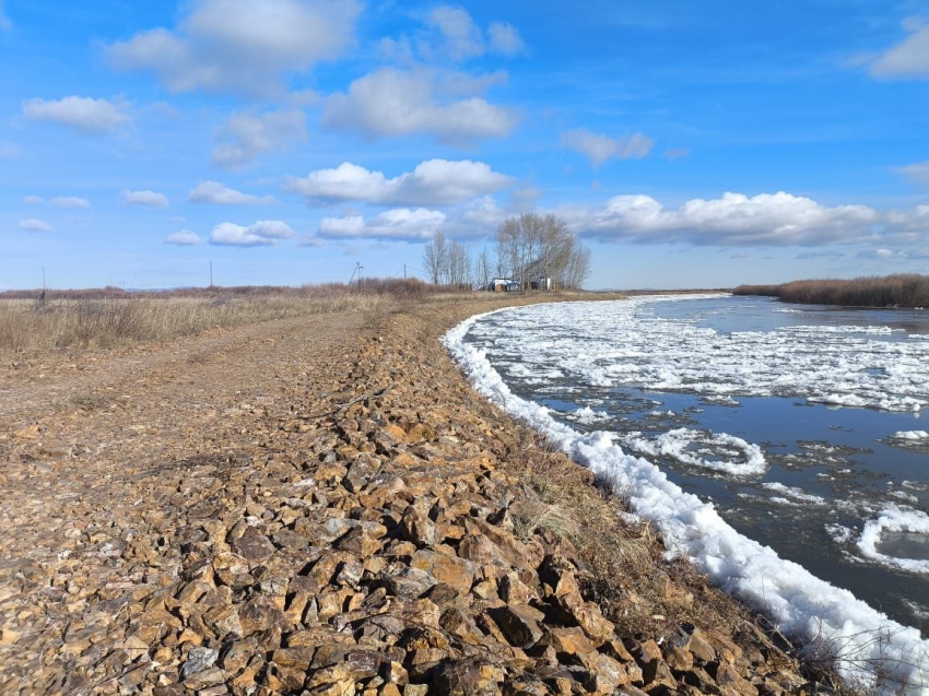 Ремонт защитных сооружений на реке Аргунь в Забайкалье завершили досрочно 