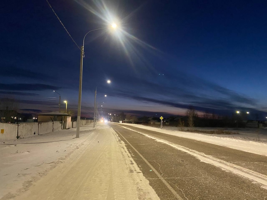 Первая в 2026 году линия электроосвещения на региональной дороге запущена в Забайкалье 