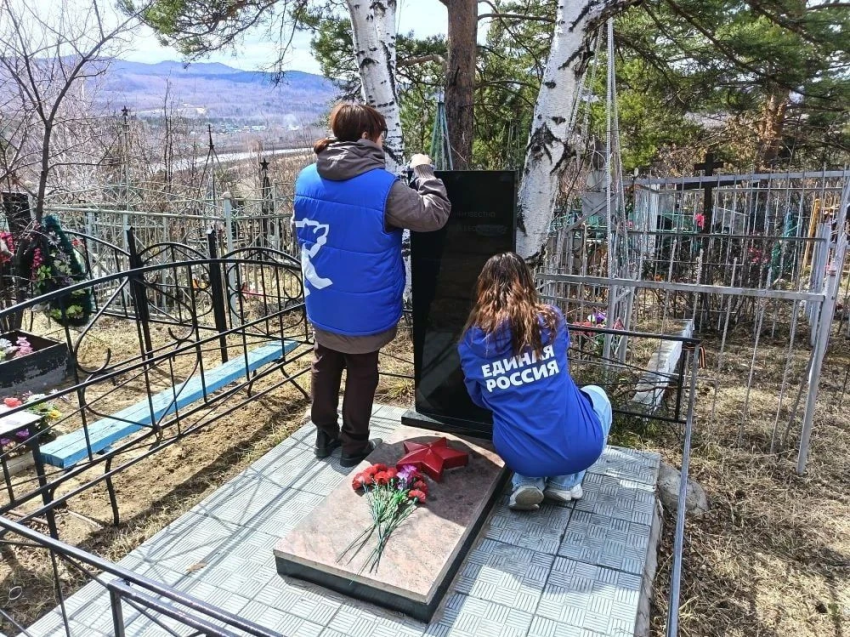 ​Активисты, суворовцы и лесные пожарные приводят в порядок памятники и могилы ветеранов Великой Отечественной в Забайкалье