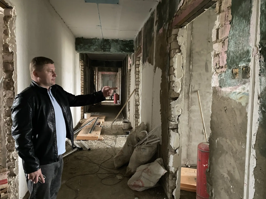 ​В Улётовской ЦРБ рабочие приступили к капитальному ремонту