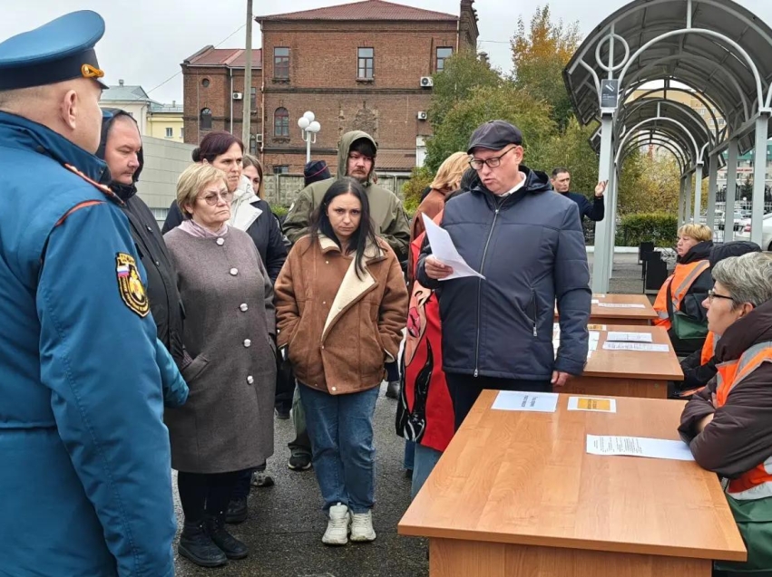 В Чите отработали эвакуацию населения по железной дороге