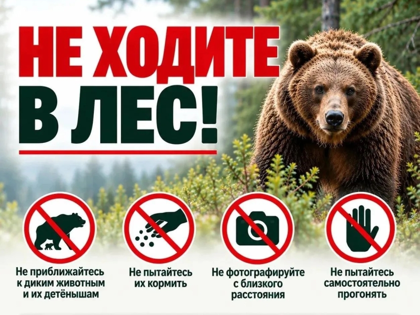 Александр Осипов призвал жителей края не рисковать собой при встрече с медведями