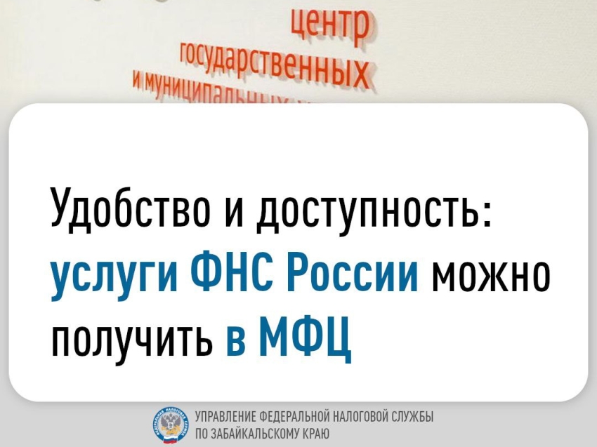 Удобство и доступность: услуги ФНС России можно получить в МФЦ