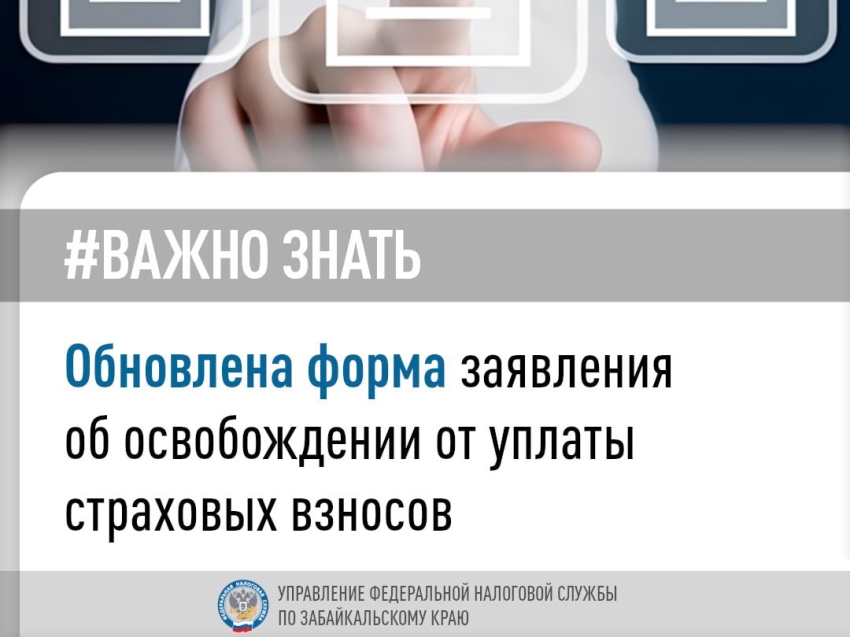 Новая форма заявления