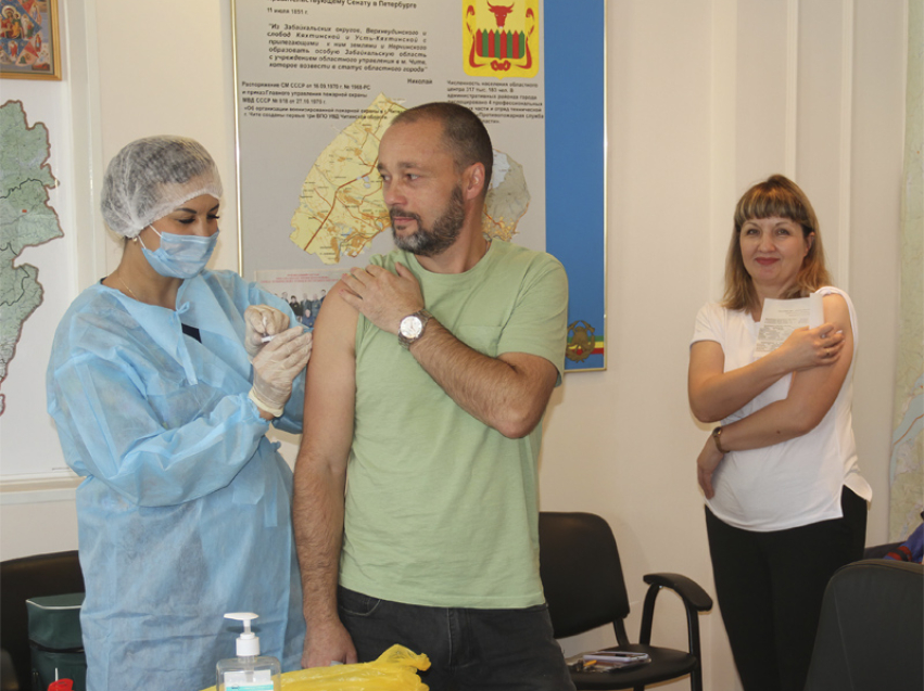 День вакцинации прошел в ГУ «Забайкалпожспас» 
