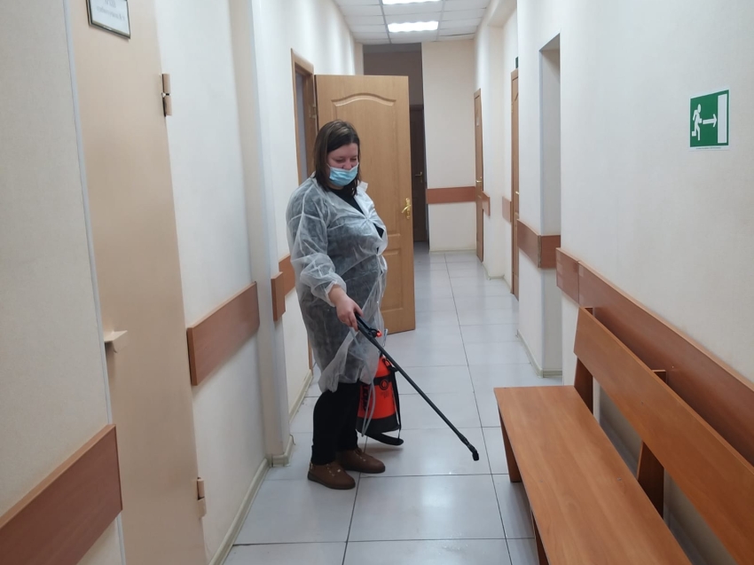 В помещениях судебных участков Приаргунского судебного района провели дезинфекцию