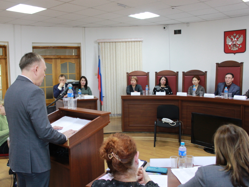 Руководитель Департамента представил ежегодный отчетный доклад на Совете судей Забайкальского края
