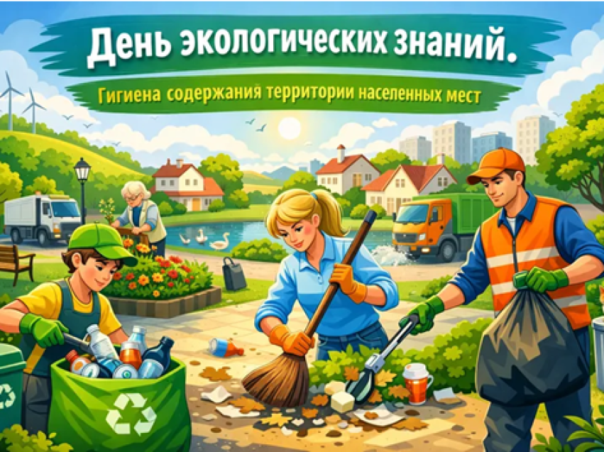 День экологических знаний.  Гигиена содержания территории населенных мест.