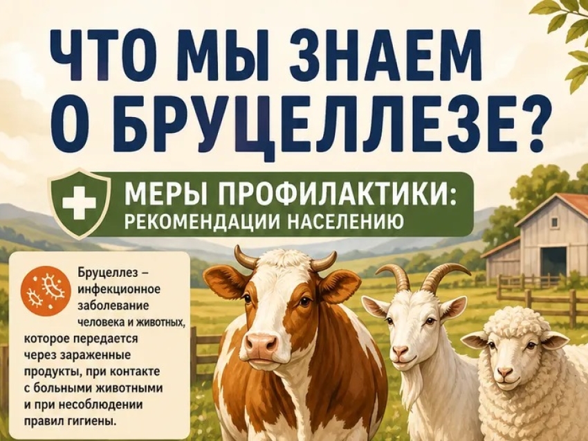 Что мы знаем о бруцеллезе и меры профилактики: рекомендации населению