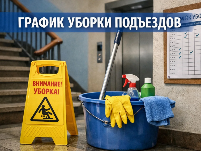 А в вашем подъезде соблюдают график уборки?