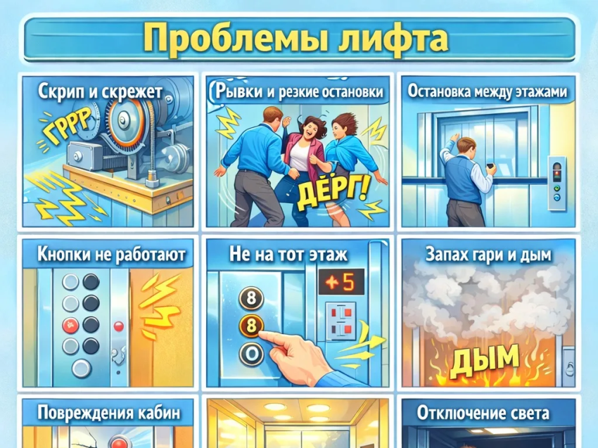 ​Безопасность лифтов: алгоритм действий при неисправности