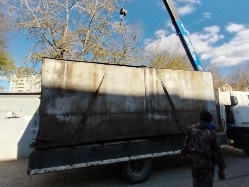 ​Уведомление о демонтаже и вывозе металлических гаражей