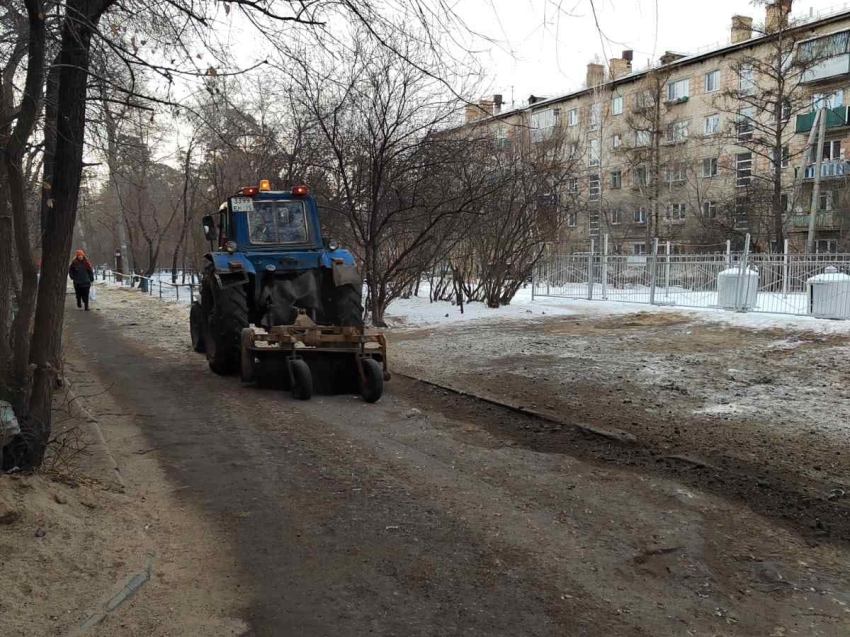 ​Благодаря вмешательству Госинспекции Забайкалья  управляющая компания  убрала наледь 