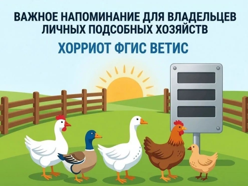 Важное напоминание для владельцев личных подсобных хозяйств